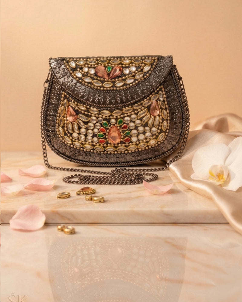 Sitara Multi Oxidized Mini Clutch