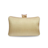 Pillow Zari Clutch | Golden