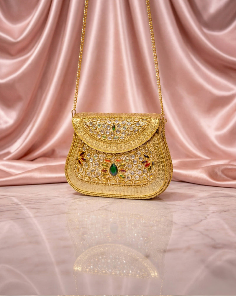 Sitara Gold Multi Mini Clutch