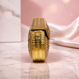 Sitara Gold Round Mini Clutch