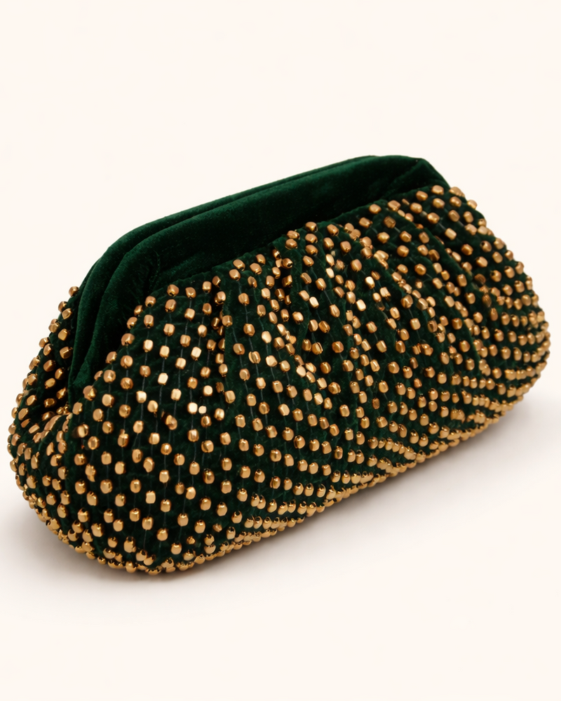Jhankar Statement Bag | Green