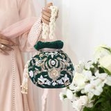 Adah Emerald Potli | Made to Order