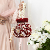 Adah Crimson Potli | Made to Order