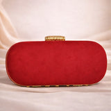 Ruby Red Clutch
