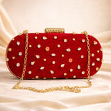 Ruby Red Clutch