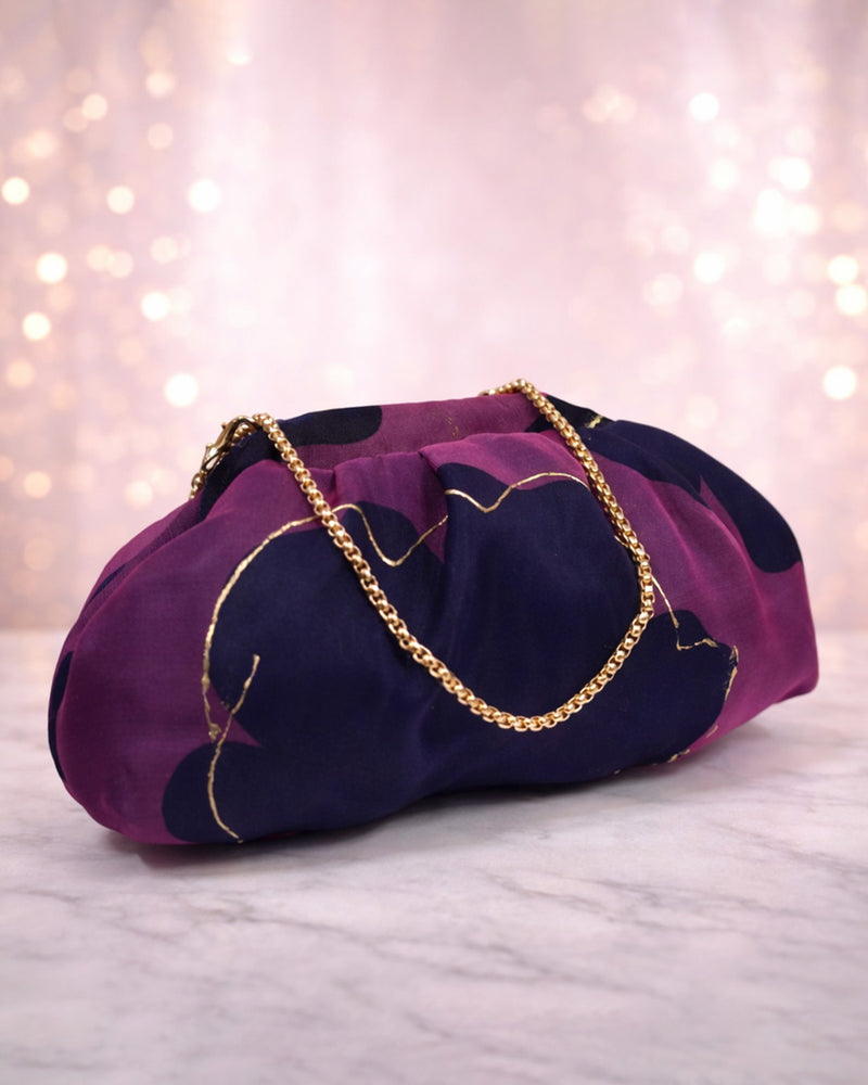 Aarzo Organza Batua| Purple