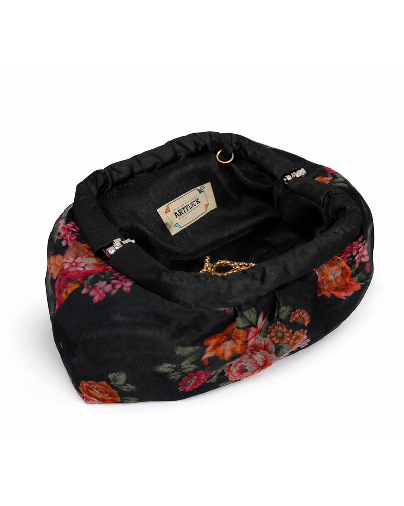 Aarzo Organza Batua | Black