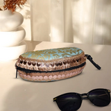 Banarasi Silk Sunglasses Case | Blue