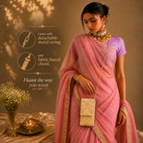 Meher Banarasi Fabric Mobile Sling