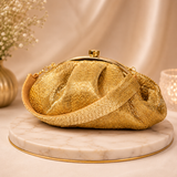 Golden Cutdana Batua Bag