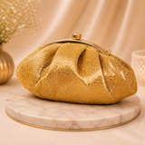 Golden Cutdana Batua Bag