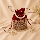 Gulab Red Potli