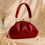 Maroon Cutdana Batua Bag
