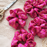 Banarasi Scrunchies | Pink