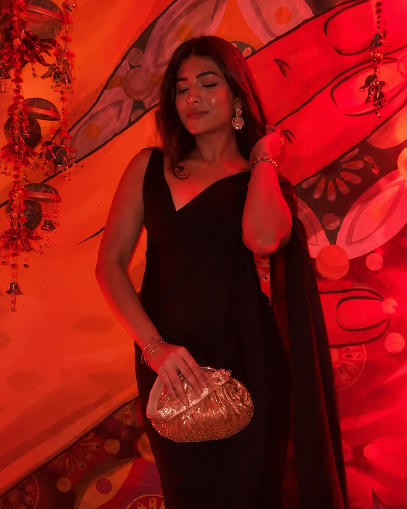 Golden Cutdana Batua Bag