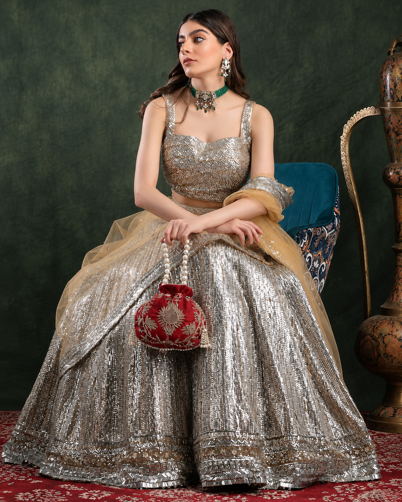 Maira Zardozi Wine Potli