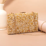 Gravel Stone Clutch | Golden