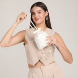 Myra Off White Potli