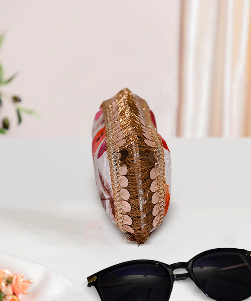 Modal Rectangular Sunglasses Case | Pink Bloom