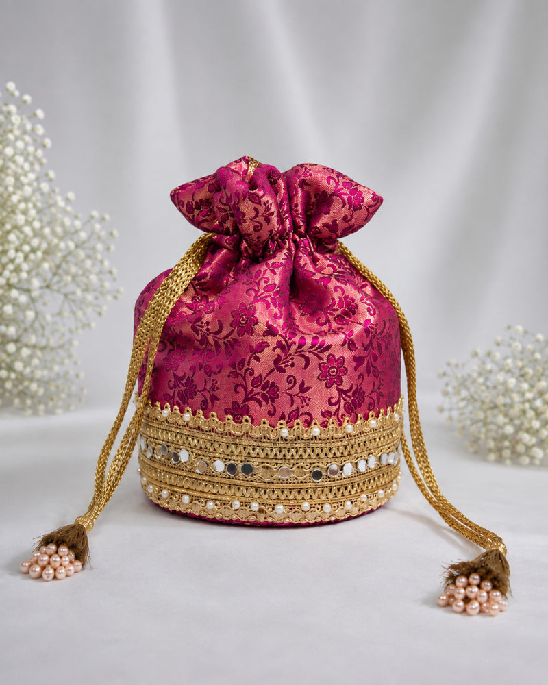 Gulnaar Fuchsia Potli