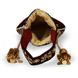 Raas Zardozi Maroon Potli