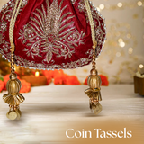 Raas Zardozi Red Potli