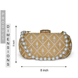 Anara Capsule Clutch | Golden - ArtFlyck