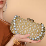 Anara Capsule Clutch | Golden - ArtFlyck
