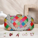 Anara Capsule Clutch | Multicolor - ArtFlyck
