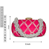 Anara Capsule Clutch | Pink - ArtFlyck