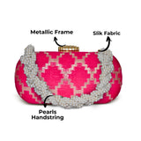 Anara Capsule Clutch | Pink - ArtFlyck
