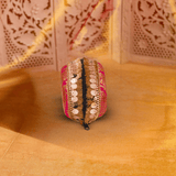 Brocade Silk Mirror Sunglasses Case | Margenta - ArtFlyck