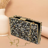 Gravel Stone Clutch | Black