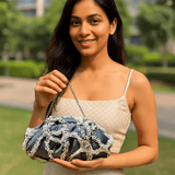 Denim Batua | Fur - ArtFlyck