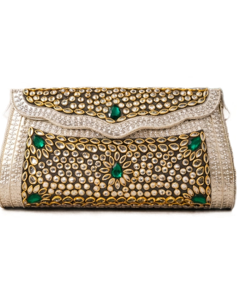 Sitara Emerald Clutch