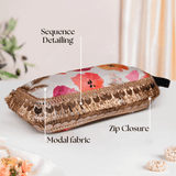 Modal Rectangular Sunglasses Case | Pink Bloom - ArtFlyck