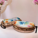 Modal Sunglasses Case | White Bloom - ArtFlyck