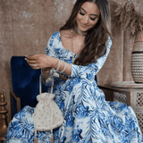 Myra Off White Potli - ArtFlyck