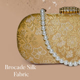 Naaz Banarasi Clutch | Gold - ArtFlyck