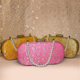 Naaz Banarasi Clutch | Gold - ArtFlyck