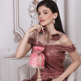 Naaz Banarasi Potli | Pink - ArtFlyck
