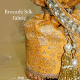 Naaz Banarasi Potli | Yellow Gold - ArtFlyck