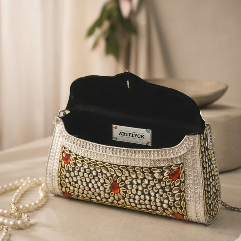 Sitara Ruby Clutch