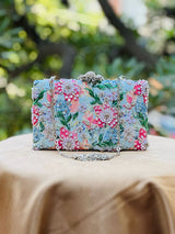 Embroidered Highlight Clutch