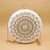 Round Zari Pearl Clutch | Off White