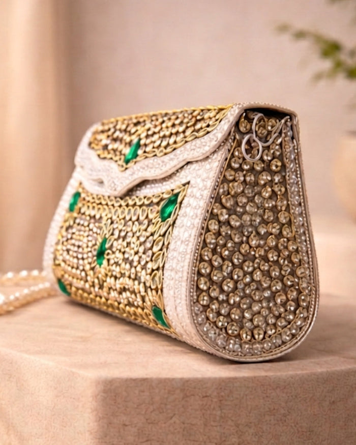 Sitara Emerald Clutch