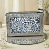 Bohemia Metal Envelope Clutch | Silver
