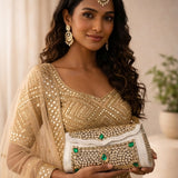 Sitara Emerald Clutch