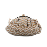 Golden-Silver Zig Zag Batua