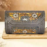 Bohemian Papillon Metal Clutch | Grey - ArtFlyck